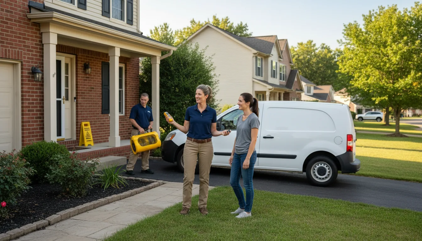 Residential water damage restoration in Peotone, IL